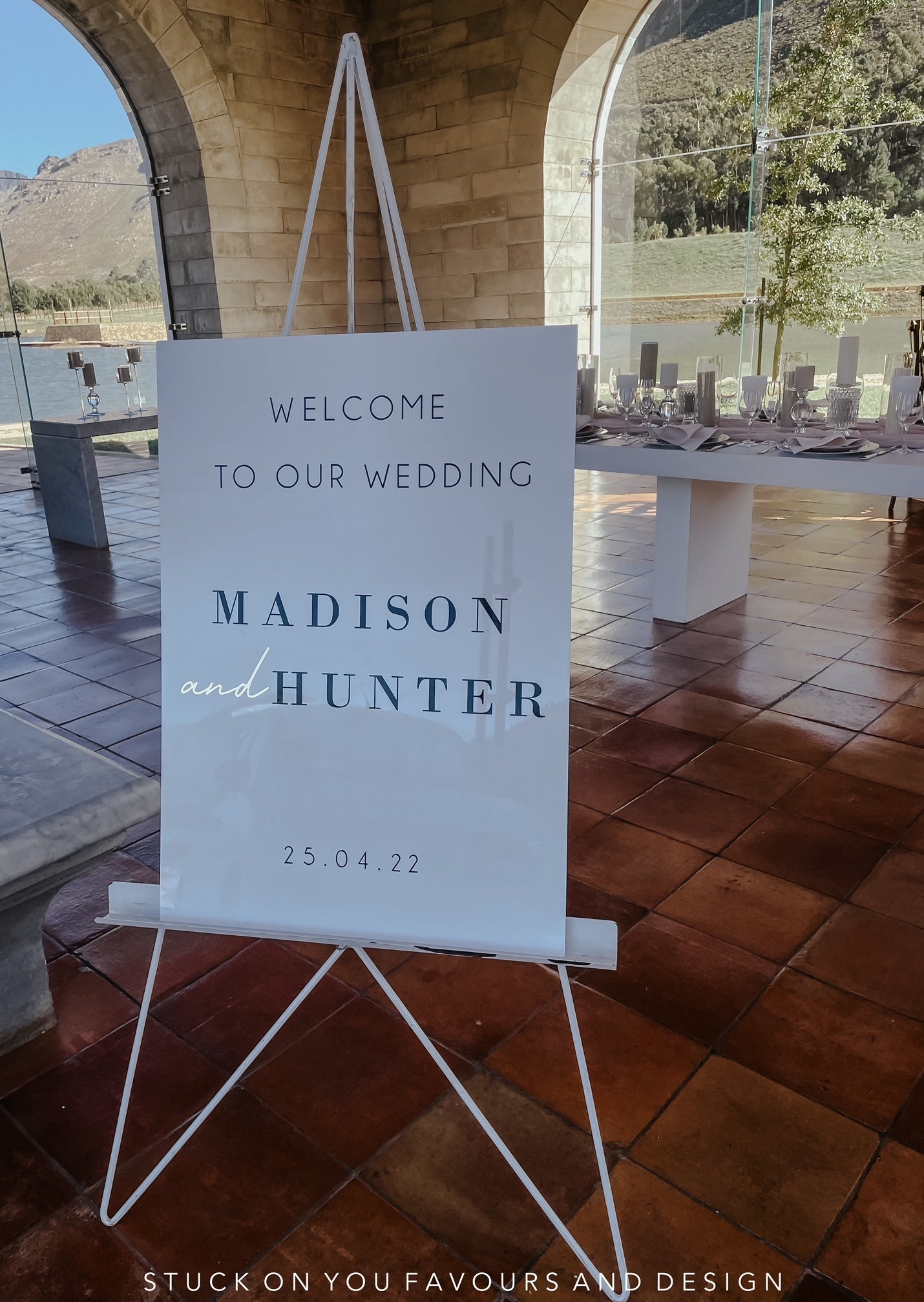 Acrylic Welcome To Our Wedding Signs | The Madison