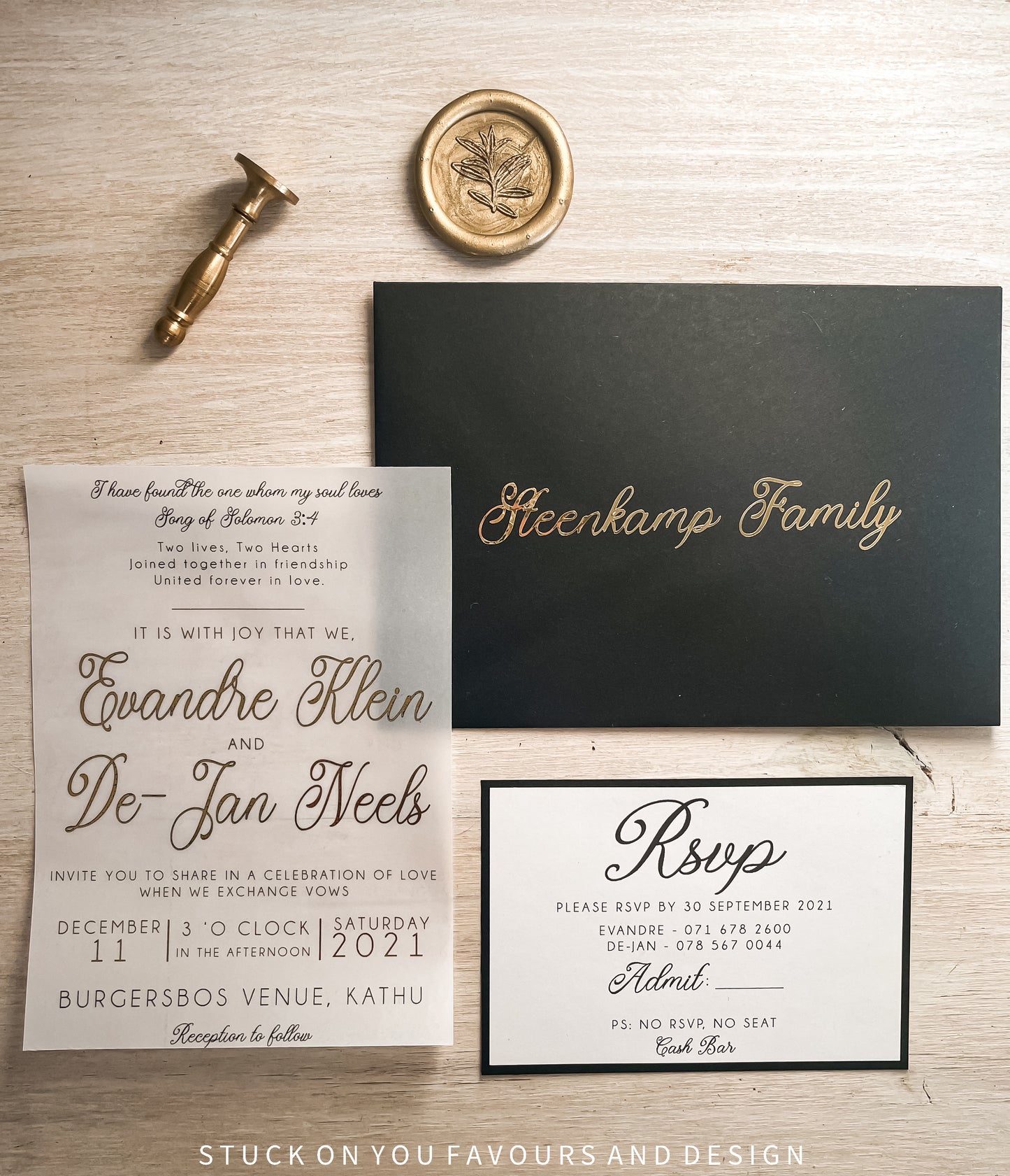 Foiled Translucent Invitation Set - Style Evandré